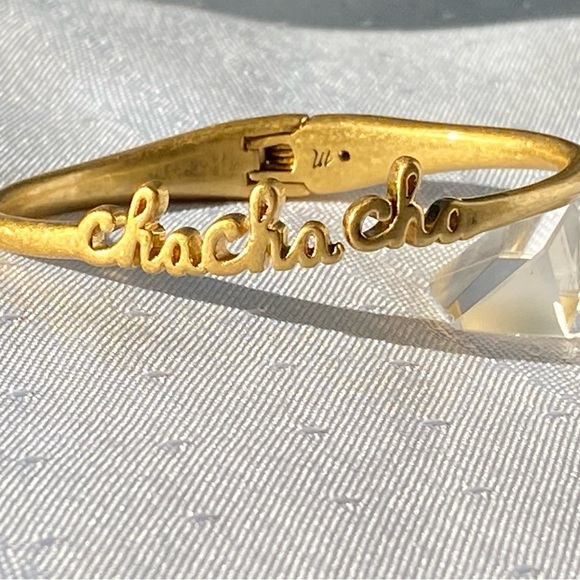 Madewell Hinged Gold Tone Open Cuff Bracelet 6.5" - Picture 12 of 14